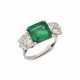 EMERALD AND DIAMOND RING - Foto 1