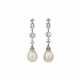 ART DÉCO DIAMOND NATURAL PEARL AND DIAMOND EARRINGS - фото 1