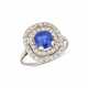 ANTIQUE SAPPHIRE AND DIAMOND RING - фото 1