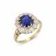 LATE 19TH CENTURY SAPPHIRE AND DIAMOND RING - фото 1
