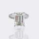 Juwelier Wilm. Spektakulärer Emerald Cut Diamant Ring. - Foto 1 Juwelier Wilm. Spektakulärer Emerald Cut Diamant Ring. - Foto 1