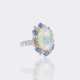 Opal Ring mit Saphir Diamant Besatz. - фото 1 Opal Ring mit Saphir Diamant Besatz. - фото 1