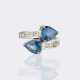 Saphir Diamant Ring 'Moi-et-Toi'. - photo 1