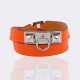 Hermès gegr. 1837 Paris. Rivale Double Tour Armband Orange. - photo 1