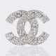 Chanel gegr. 1910 Paris. CC Brosche mit reichem Strass-Besatz. - photo 1
