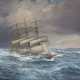 Johannes Holst (Hamburg-Altenwerder 1880 - Hamburg-Altenwerder 1965). Die Padua in schwerer See. - photo 1 Johannes Holst (Hamburg-Altenwerder 1880 - Hamburg-Altenwerder 1965). Die Padua in schwerer See. - photo 1