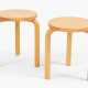 Alvar Aalto, 2 Hocker "60" - photo 1 Alvar Aalto, 2 Hocker "60" - photo 1