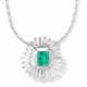 Smaragd-Diamant-Anhänger mit Kette - фото 1 Smaragd-Diamant-Anhänger mit Kette - фото 1