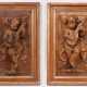 1 Paar Reliefs "Musizierende Putti" - photo 1 1 Paar Reliefs "Musizierende Putti" - photo 1