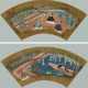 Lot: 2 Fächermalereien - photo 1