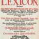 Compendieuses und Nutzbares Haushaltungs-Lexicon, - фото 1 Compendieuses und Nutzbares Haushaltungs-Lexicon, - фото 1