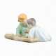 Meissen two Hentschel children baking sand cake - photo 1