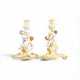 Pair of candlesticks from the Swan Service, Meissen - photo 1