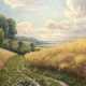 Maler 19./ 20. Jh. "Sommerlandschaft mit reifem Kornfeld", Öl/ Lw., undeutl. sign. u.l., 70x100 cm, Rahmen - photo 1