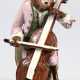 Figur "Cellist aus der Affenkapelle", Scheibe-Alsbach, Nr. 4012/8, 2. Hälfte 20. Jh. polychrom bemalt, H. 12 cm - photo 1