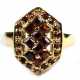 Ring, 925er Silber, vergoldet, Granatbesatz, RG 52, Innendurchmesser 16,5 mm - фото 1