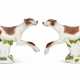 A PAIR OF MEISSEN PORCELAIN MODELS OF GREYHOUNDS - Foto 1