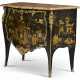 A LOUIS XV ORMOLU-MOUNTED BLACK-AND-GILT VERNIS-DECORATED COMMODE - photo 1