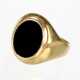 Onyx Ring - Gelbgold 333 - Foto 1