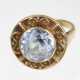 Ring mit hellblauem Stein - Gelbgold 585 - Foto 1