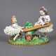 Figurengruppe "Mädchen und Hund auf einer Wippe" -... - Foto 1