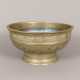 Schale - Indonesien, Java, 19.Jh., Gelbbronze, run... - фото 1