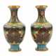 Paar Cloisonné Vasen. CHINA, 1. Hälfte 20. Jahrhundert. - photo 1