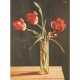 SALMOV, M. (russischer Künstler 20. Jahrhundert), "Stillleben mit Tulpen im Glas", - photo 1