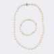 Perlen Collier mit brillantbesetztem Perlen Armband. - Foto 1