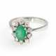 Entourage-Ring mit Smaragd und Brillant - photo 1