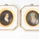 2 Elfenbein-Miniaturen: Goethe und Schi - фото 1