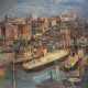 REEGER, Hans: "Hafen von Genova". - фото 1