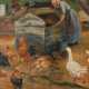 Unsigniert: Bauersfrau mit Hühnern und - photo 1