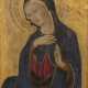 Italien. Rückseitig auf altem Holzschild betitelt: Sienesischer Meister, 15. JH., Maria von einer Verkündigung - photo 1