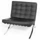 BARCELONA CHAIR, NACH MIES VAN. DER ROHE, LEDER, STAHL - photo 1