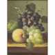 KLEIN (?, undeutlich signiert; Maler/in 20. Jahrhundert), "Stillleben mit blauen und weißen Weintrauben und Pfirsich", - photo 1