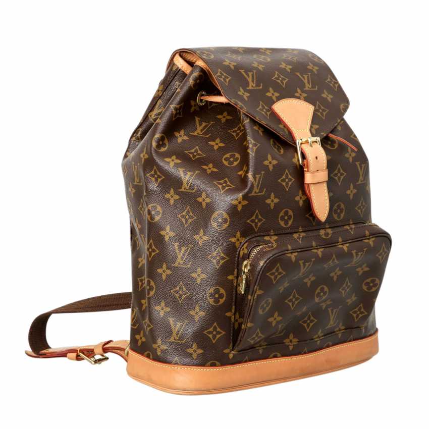 Sac à dos Louis Vuitton Montsouris petit modèle en toile monogram