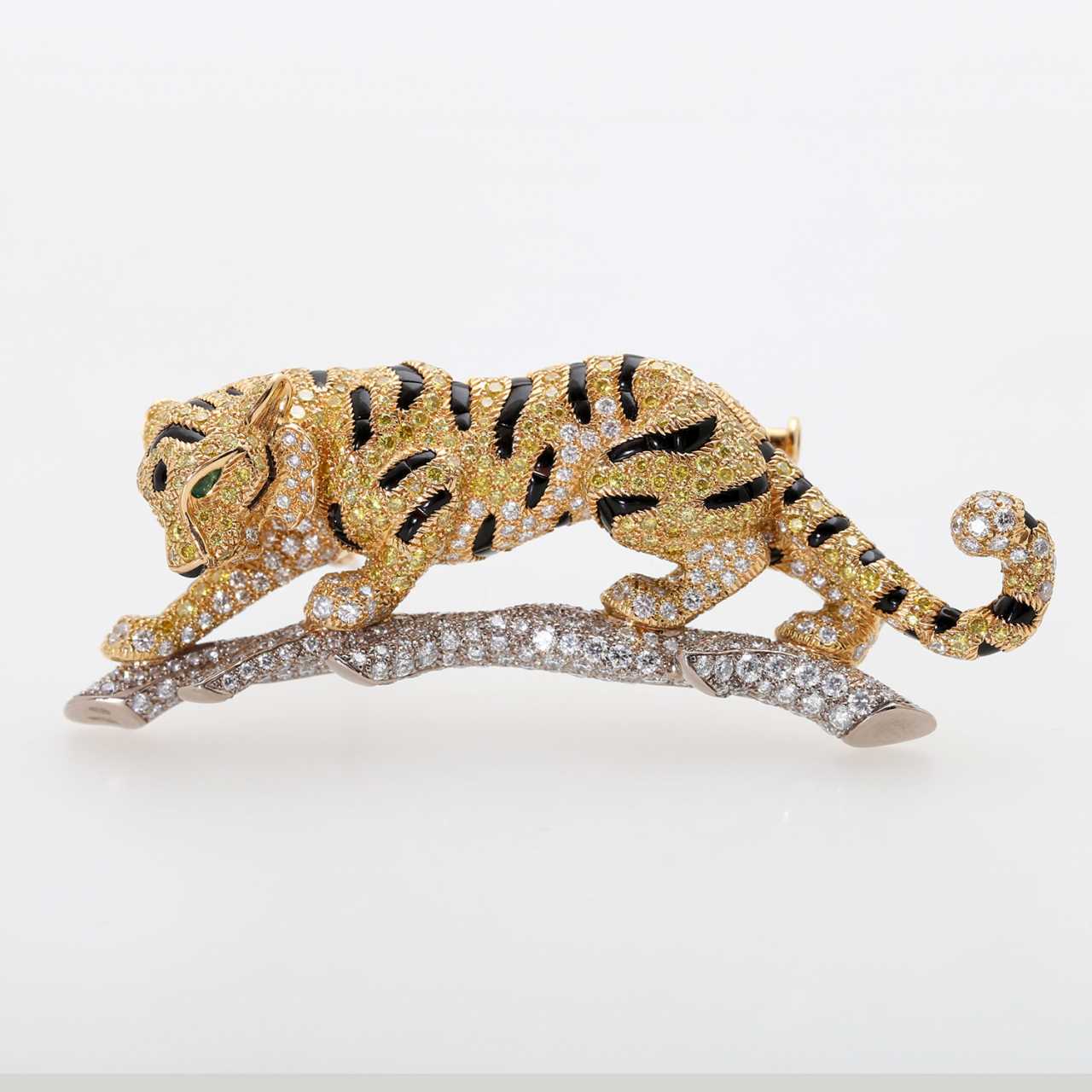 CARTIER beautiful Tiger brooch for sale — buy online: auction at ...