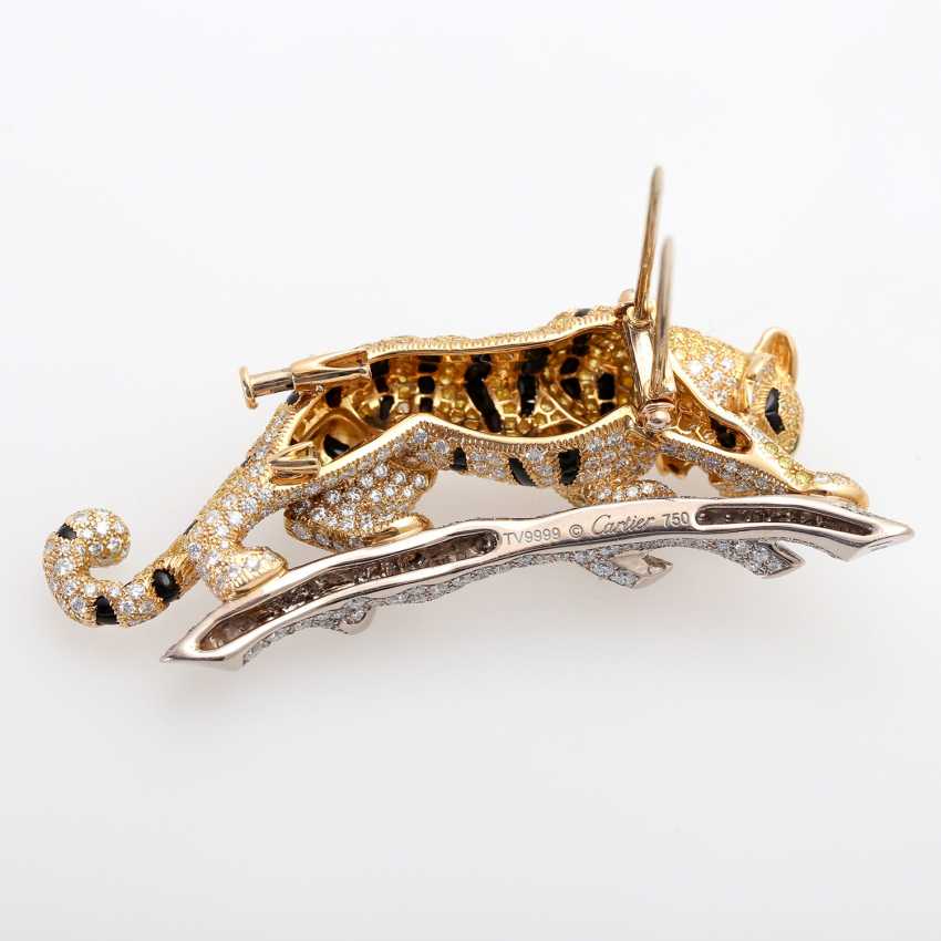 CARTIER beautiful Tiger brooch - lot 399