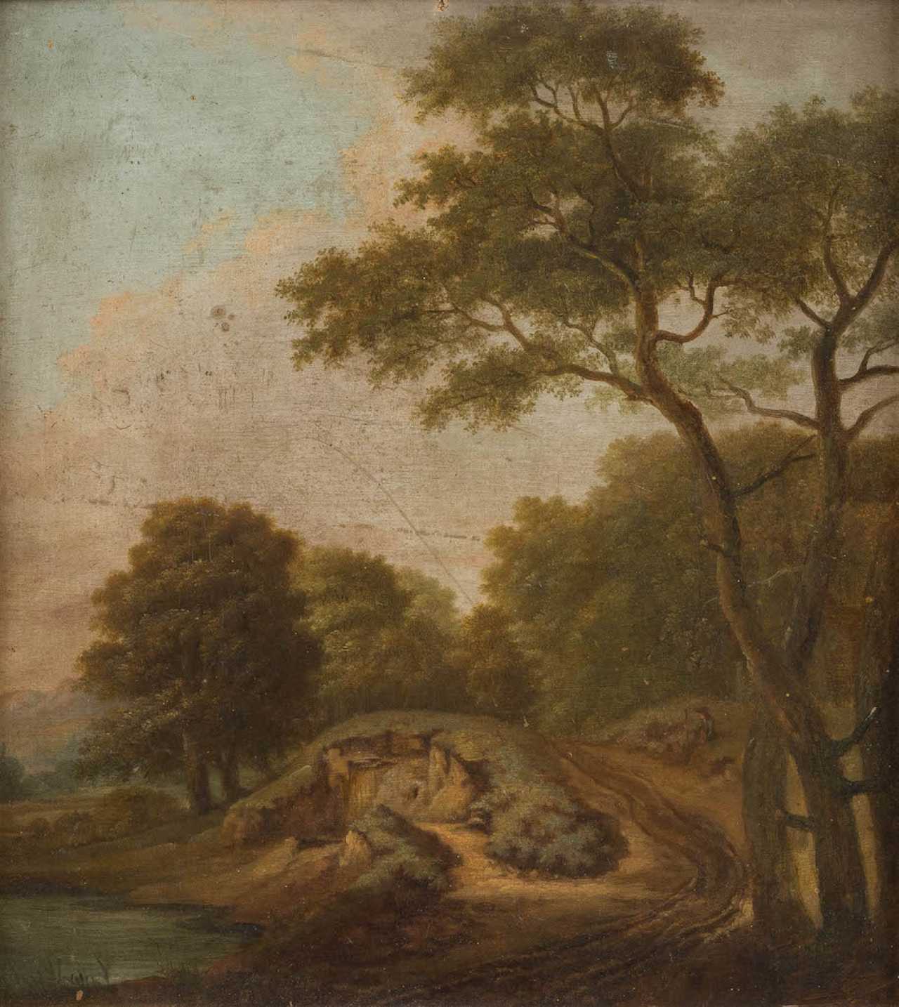 DUTCH landscape painter, Active 1. Half of the 19th century. Century DUTCH landscape painter, Active 1. Half of the 19th century. Century