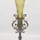 GLASPOKAL IM RENAISSANCESTIL, Glas/Zinn, 19. Jahrhundert - Foto 1