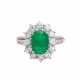 Ring mit ovalem Smaragdcabochon - Foto 1