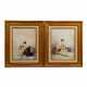 DE BEAUMONT, EDOUARD (1812-1888), Paar Aquarelle "Galante Damen" - photo 1