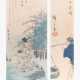 Lot 2 Tanzaku-Blätter von Hiroshige (1797–1858) - photo 1