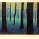 Christiane Berger: Wald in Blau, um 1980, Öl auf Leinwand, sehr gut. - фото 1