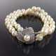 Elegantes zweireihiges Perl-Armband / Perlenarmband: Akoya-Perlen, Handarbeitsverschluß Silber 925 rhodiniert, sehr gut. - фото 1