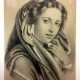 Philippine Guth: "Junge Frau". Pastell auf Karton. 1861. - фото 1