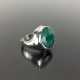 Designer Ring mit großem leuchtendem Smaragd von ca. 10 Karat in Silber 925. - Foto 1