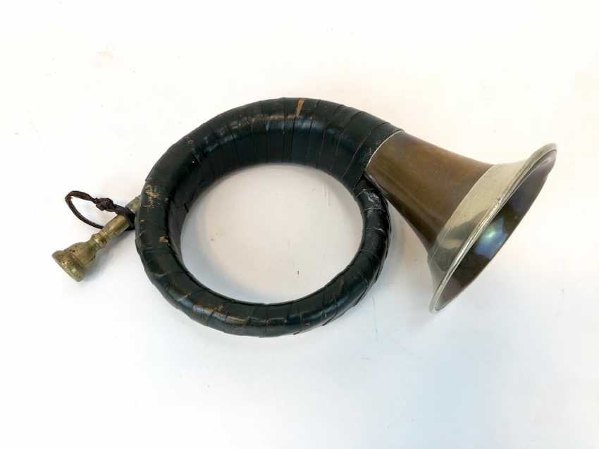 Furst Pless Hunting horn With Belt Shooting Warning Horse Boating New
