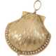 Anhängeuhr/Formuhr: rare Formuhr mit Perlenbesatz "Muschel", Frankreich um 1800 - Foto 1